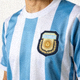 阿根廷国家队队徽蓝白条纹足球衫